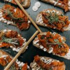 Vegan Essen auf der Enjoy! Genussmesse in Neu-Ulm, vegane Laxbrötchen